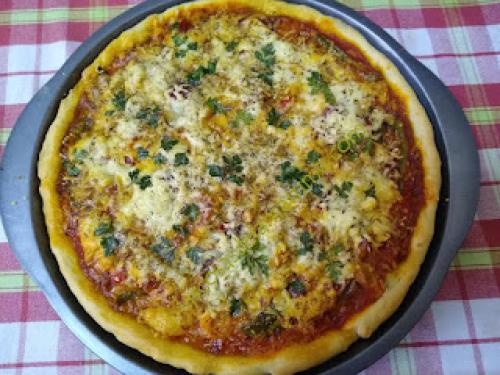 Pizza de Verduras y Jamon Pizza de Verduras y Jamon