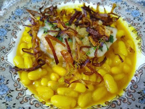 Alubias con Bacalao y crujientes de Puerros Alubias con Bacalao y crujientes de Puerros
